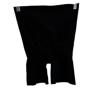 Spanx Assets High Waist Mid Thigh Shaping Short Womens 1X Black Shapewear